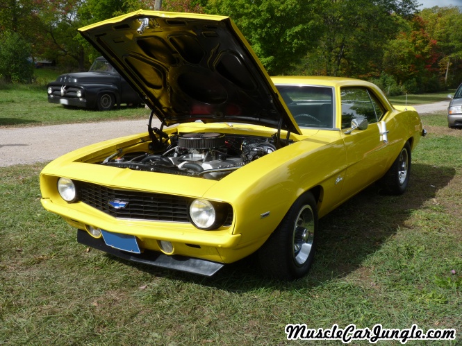 1969 Yellow Camaro Front Left