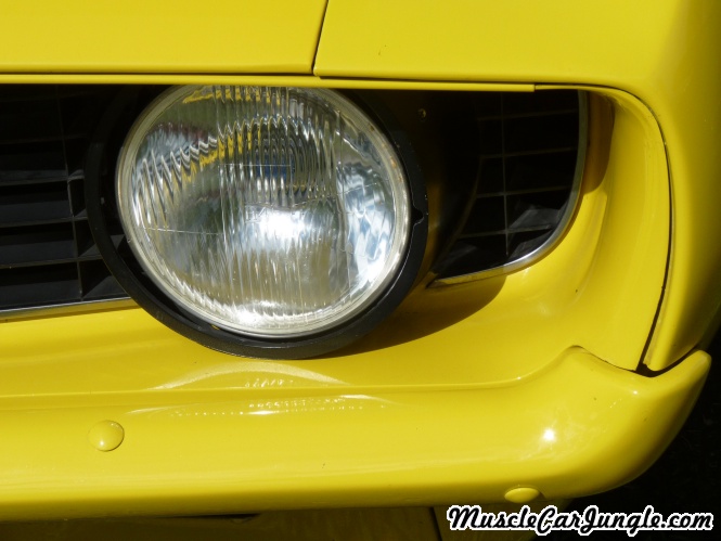 1969 Yellow Camaro Headlight