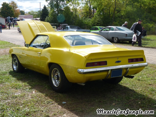1969 Yellow Camaro Rear Left