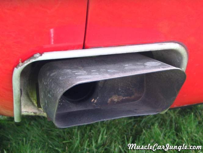 1970 Red Corvette Exhaust Tip