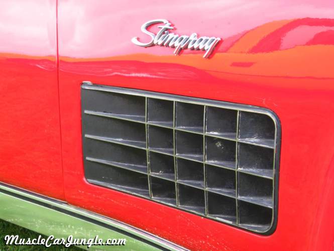 1970 Red Corvette Fender Vent