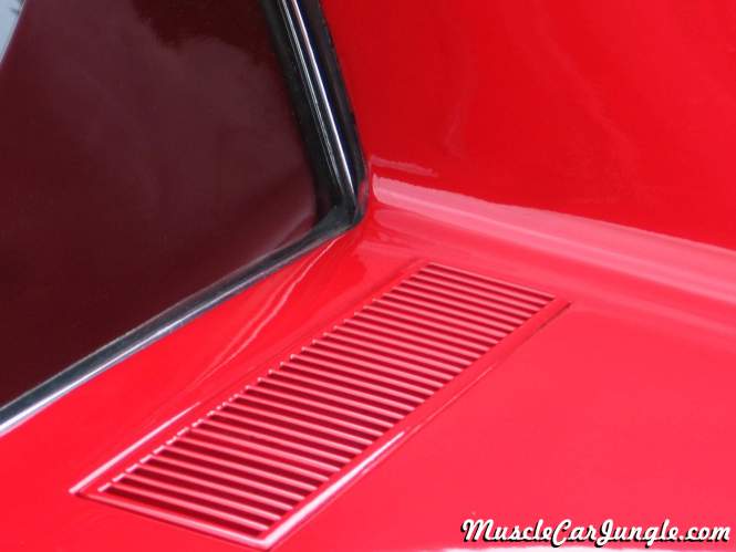 1970 Red Corvette Rear Deck Vent