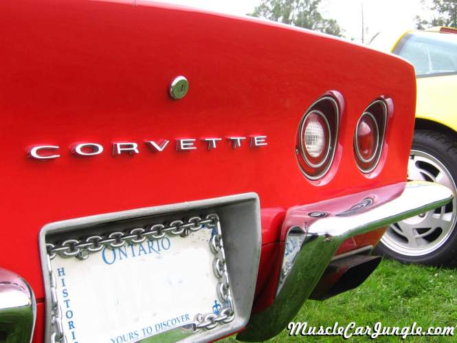 1970 Red Corvette Rear Emblem