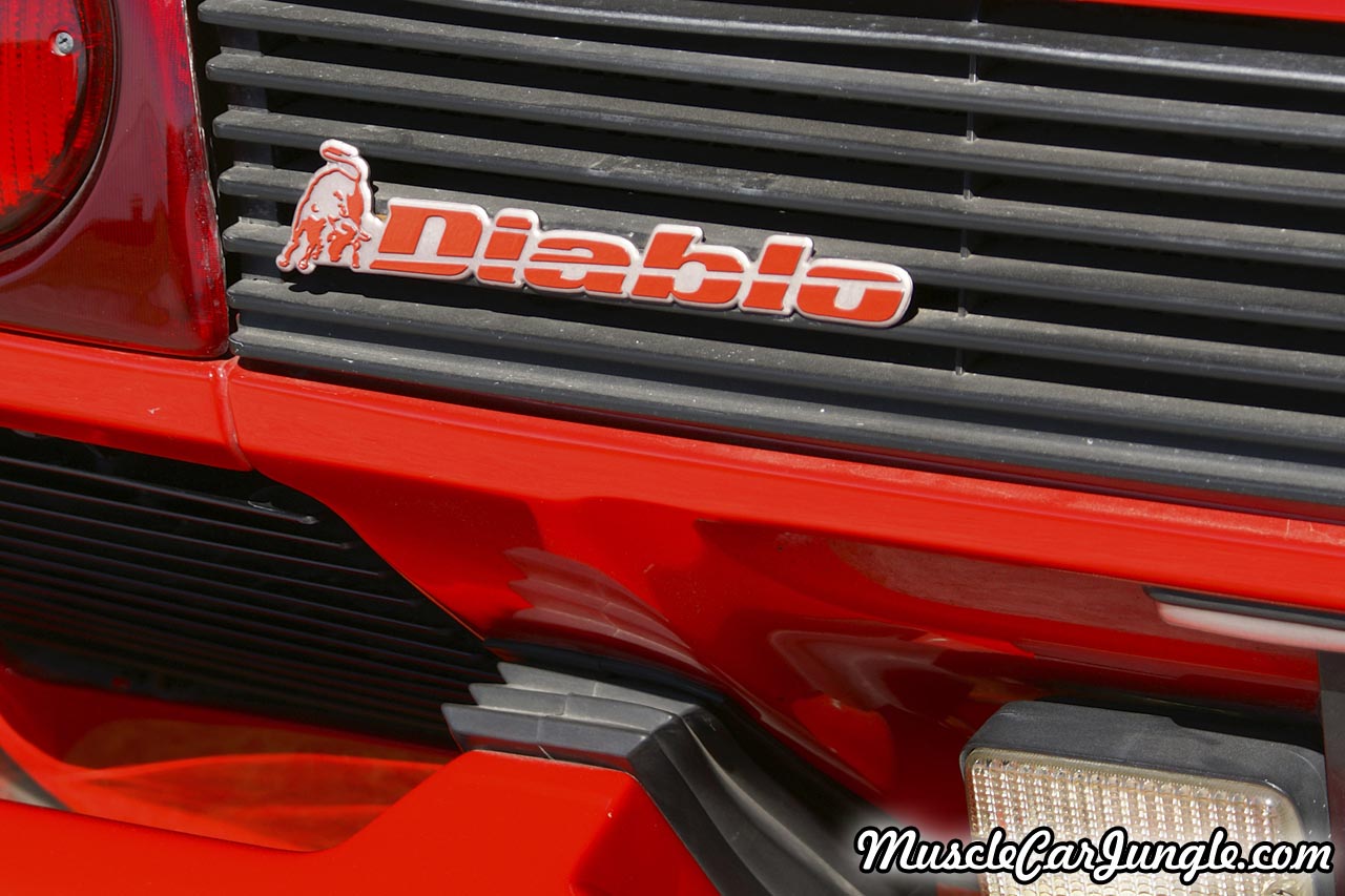 1994 Diablo VT Rear Name Plate